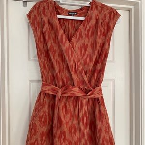 Toad&Co Orange Belted Romper Size Medium